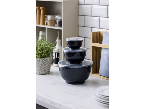 NEW Margrethe-sæt 6 dele 0,25 + 0,75 + 3 L Carbon black