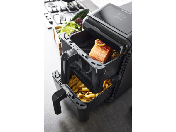 Airfryer double stack 2900 watt 11,6 liter Sort
