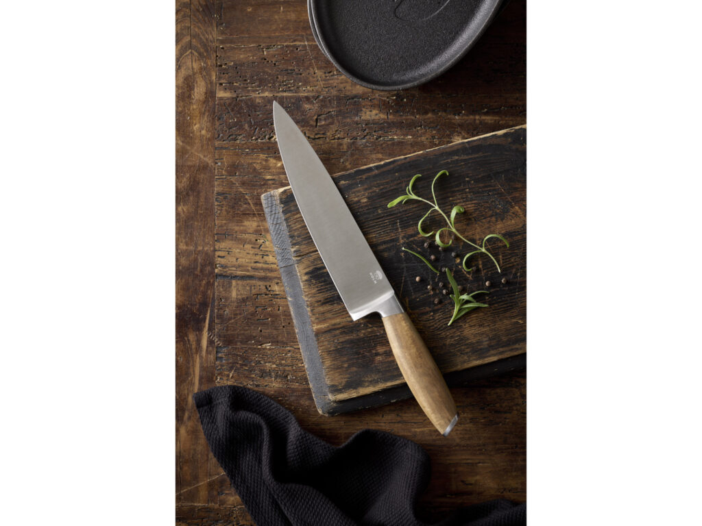 Knivsæt 5 dele Rustfrit stål/Akacie