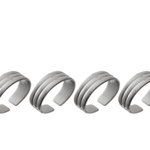 Servietring Thebe Edition 2024 4 stk. Blankt stål Recycled