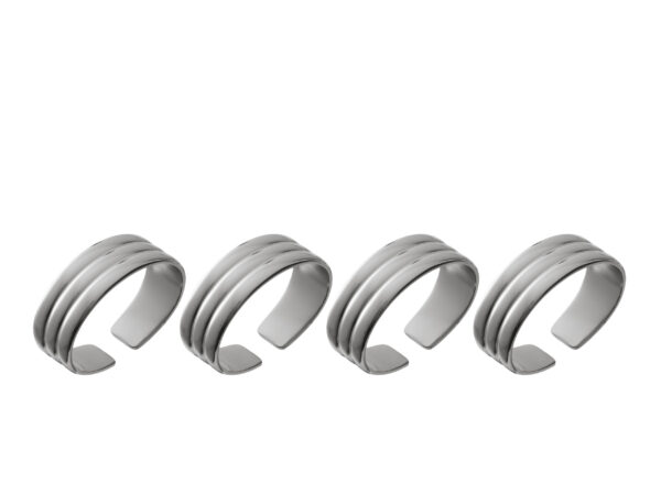Servietring Thebe Edition 2024 4 stk. Blankt stål Recycled