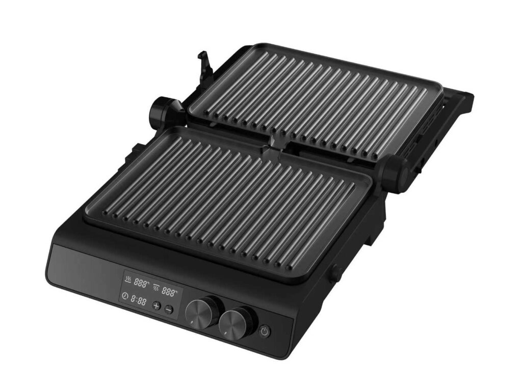Digital paninigrill 2000 watt Sort